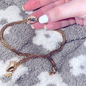 EVIL EYE CHOKER. NWOT